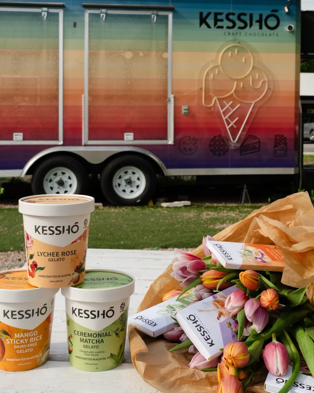 KESSHŌ chocolate and gelato products