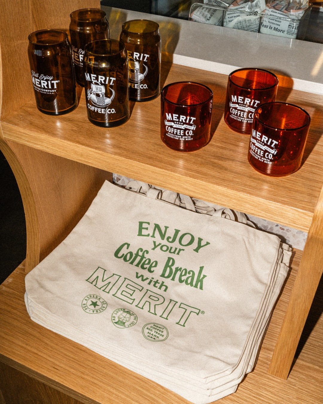 Merit Coffee merch